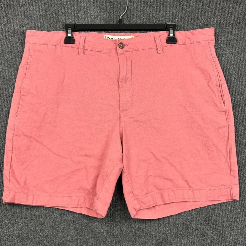 Tailor Vintage Greenwich Men's 38 Shorts Chino Linen Stretch Waist Casual